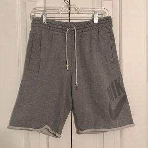 Nike Grey Casual Sportswear Shorts